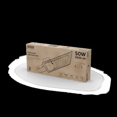 Светильник уличный консольный ДКУ 50 Вт 5000 лм 4000К AC 220В IP65 355х155х57мм широкая КСС Ш Avenue Gauss