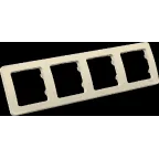 MASTER Рамка на 4 поста, слоновая кость