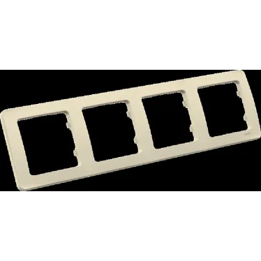 MASTER Рамка на 4 поста, слоновая кость