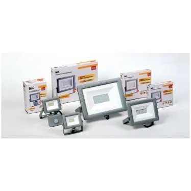 Прожектор СДО 07-100 светодиодный серый IP65 IEK