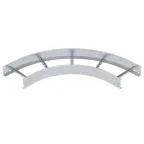 Угловая секция 90° лестничного лотка 110х300 мм R-500 мм