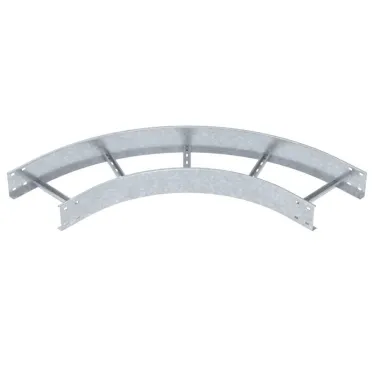 Угловая секция 90° лестничного лотка 110х300 мм R-500 мм