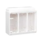 Блок настенный на 3 S-модуля Сима Классик, накладной монтаж, белый