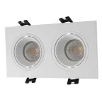 Светильник встраиваемый IP20 10 Вт GU5.3 LED бел./бел. пластик DENKIRS DK3072-WH