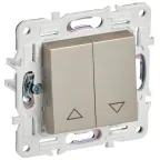 SKANDY Выключатель жалюзи 10А SK-V12Sh шампань IEK