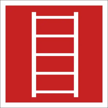 Знак безопасности BL-2020B.F03"Пожарная лестница" | a21337 | Белый свет