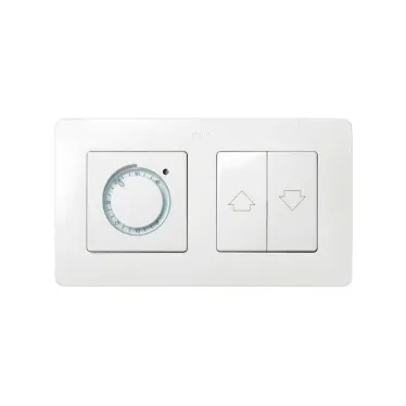 Рамка на 2 поста белого цвета с основанием цвета тростниковый сахар S82 Detail