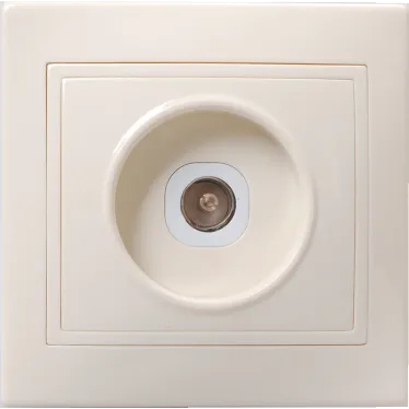 КВАРТА Розетка телевизионная бежевая