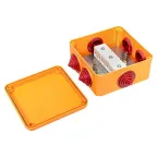 Коробка огнестойкая E90 100х100х50мм, с клеммником 6 полюсов 1,5-6 мм2 IP55 EKF