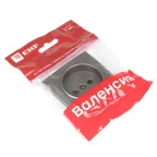 Валенсия лицевая панель розетки 1-местной б/з 10 А графит с защ. штор.