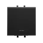 Avanti Инвертор одноклавишный модульный Черный матовый 2 модуля (Переключатель сх.7)