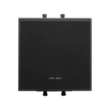 Avanti Инвертор одноклавишный модульный Черный матовый 2 модуля (Переключатель сх.7)