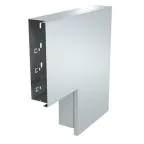 Плоский угол с крышкой кабельного канала LKM 60x200 мм (сталь)