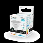 Лампа светодиодная LED 5.5 Вт 450 лм 4100К софит MR16 нейтральный GU5.3 AC 220В Elementary Gauss