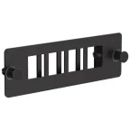 Планка для 4-х Keystone FTP с заземлением черная