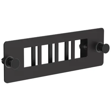 Планка для 4-х Keystone FTP с заземлением черная