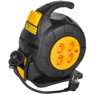 TWIST Катушка УК10 4мест. 2P+PE/10м 3х1,5мм2 автосм. IEK