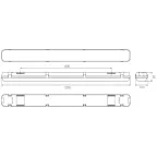 Светодиодный светильник Diora LPO/LSP 38/5400 прозрачный 5400лм 38Вт 6000K IP65 0.7PF 80Ra Кп«1 Аварийный