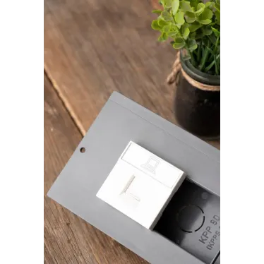 Розетка RJ45, категории 5e (ширина 2 модуля)