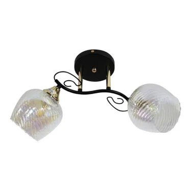 Светильник 11295-9/2 черн.зол (Плафон 8310) НПБ 01-2х60-135 Е27 ИУ Светильник потолочный