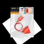 Светильник подвесной под лампу 1хE27 AC 220В Красный IP20 1000х40х94мм Пластик Decor Gauss