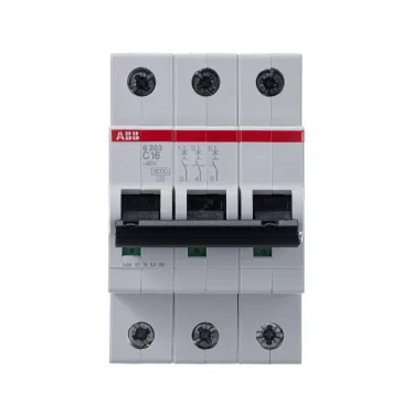 Выключатель автоматический трехполюсный S203 16А C 6кА (S203 C16) | 2CDS253001R0164 | ABB