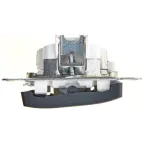 GLOSSA Выключатель двухклавишный с подсветкой схема 5а антрацит в рамку