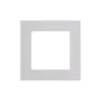 Рамка Levit 1 пост белый / дымчатый чёрный