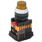 Кнопка ABLFP-22 желтая неон 1з+1р