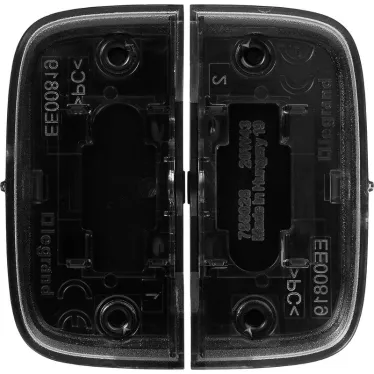 Valena ALLURE Лицевая панель для двухклавишного выключателя Антрацит