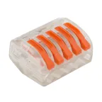 Клемма универсальная СМК 222-415, 5-проводная прозрачная 0,08-2,5 4 кв мм, 40шт, REXANT