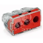 Клемма 3-проводная 2.5 - 6.0мм2 одножильный. красный (уп/50шт) | 773-173 | WAGO