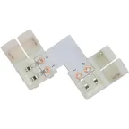 Комплект L коннекторов с соединителем для светодиодной ленты RGB (5050/10мм)