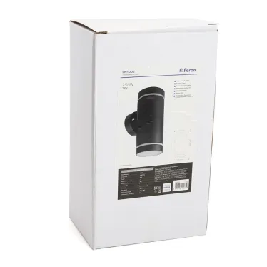 Светильник ДБУ-2х15w вверх/вниз GX53 без ламп IP54 черный