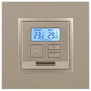 Терморегулятор универс.230В-Imax16А, Эра Elegance, шампань, 14-4111-04