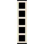 Valena LIFE Рамка 5 постов слоновая кость универсальная