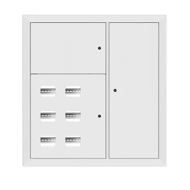 Щит этажный 6 кв. RAL9003 (1000х950х160) PROxima