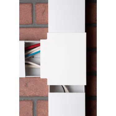 Угол T-образный (100х40) (2 шт) Plast PROxima белый