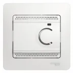 GLOSSA Термостат электронный теплого пола с датчиком в сборе 10A белый