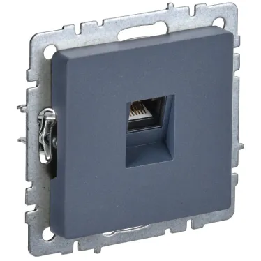 BRITE Розетка компьютерная RJ45 кат.5E РК10-БрМ маренго