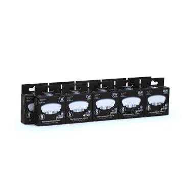 Лампа светодиодная LED 8 Вт 690 лм 4100К таблетка нейтральный GX53 AC 220В Black Gauss
