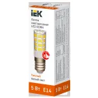 Лампа светодиодная CORN капсула 5Вт 230В 3000К керамика E14 IEK