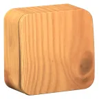 BLANCA одноклавишный переключатель наружный (cх.6) с изолирующей пластиной, 10A, 250B, ясень