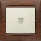 Рамка VALENA 1 пост тонированное дерево