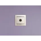 VALENA Розетка телевизионная TV звезда в рамку белая 1.5дБ