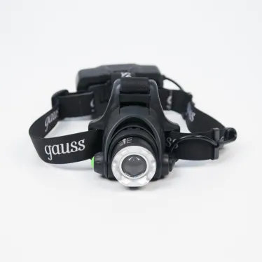 Фонарь светодиодный налобный 5 Вт 450 лм Черный IP44 аккумуляторный Li-ion 2400мАч GFL Gauss