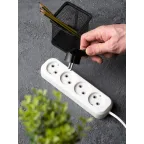 Удлинитель 'Эксперт' 4 гнезда 3 метра 10А/2.2кВт без заземления ПВС 2х0.75 PROxima