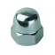 Гайка DIN1587 М10 колпачковая оцинкованная (4 шт)