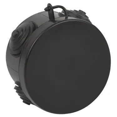 Распределительная коробка KOR-65-40-4g-B открытой установки черная 65х40мм с гермовводами 4 вх. IP54