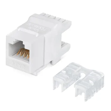 Модуль Keystone Jack RJ-45(8P8C) UTP неэкранированный CAT6 180град белый
